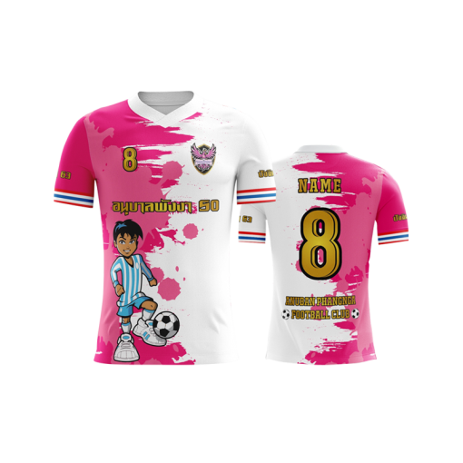 เสื้อพิมพ์ลาย คอวี