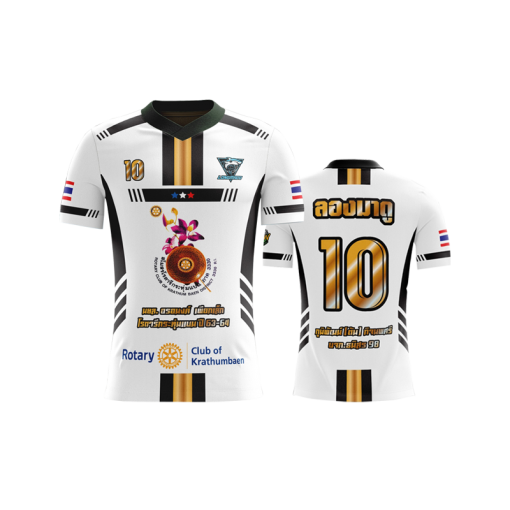 เสื้อพิมพ์ลาย คอวี