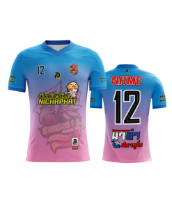 เสื้อพิมพ์ลาย คอวี