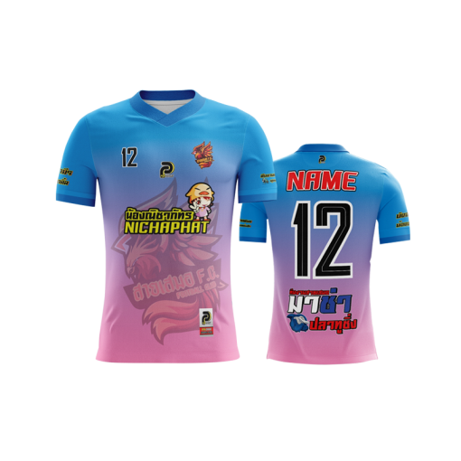 เสื้อพิมพ์ลาย คอวี