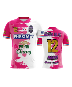 เสื้อพิมพ์ลาย คอวี