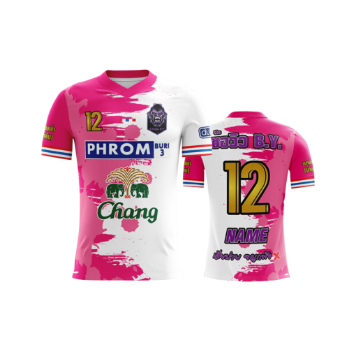 เสื้อพิมพ์ลาย คอวี